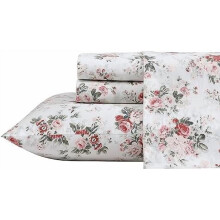 Knackiges Baumwoll-Perkal-Bettwäscheset (140 x 200 cm) mit tiefen Taschen, leichtem Komfort das ganze Jahr über, passende Kissenbezüge (Ashfield