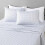 Ensemble de draps en microfibre imprimés aqua pour lit complet 4 pièces 1