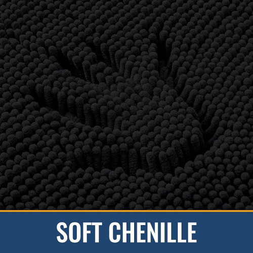 Chenille badmat met antislip TPR-achterkant 1