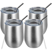 Ensemble de verres à vin sans pied de 35 cl (12 oz) – Isolation sous vide