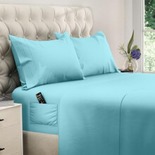 Twin XL Bettwäsche-Set - 4-teiliges kühlendes Bettlaken-Set mit bis zu 38 cm tiefen Taschen - Weiches, langlebiges 100% gebürstetes Polyester mit