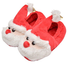 Pantoufles amusantes pour adultes, multicolores, en coton, 1 paire, chaudes, pour l'intérieur.