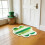 Seat Blanket Carpet Shape Green Throw Blanket 1 pc 3