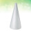 Conuri florale albe DIY 10 buc 19x7cm 2