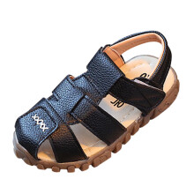 2025 Jongenssandalen Kindersandalen voor jongens Zomersandalen met holle, casual en zachte zool Platte strandschoenen voor baby's