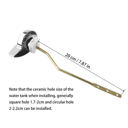 Chave de boca lateral com encaixe angular para alavanca de descarga de vaso sanitário 1