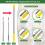 Kit de plumeau extensible en microfibre de 5,2 m avec manche 5