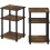 Ensemble de 2 tables d'appoint à 3 niveaux JUST, pin ambré 5