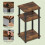 Ensemble de 2 tables d'appoint à 3 niveaux JUST, pin ambré 4