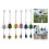 Iron Wind Chime with Leaf Bell Design – Outdoor Garden 2