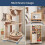 Mini Fridge Stand Dolly with 4 Locking Wheels, Adjustable Base for Refrigerator/Washing Machine – Off White 6