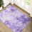 Washable area rug modern abstract pattern 2 ft x 3 ft 1
