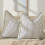 Housses de coussin rayées en coton, à franges, 30 x 50 cm, lot 1