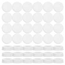 50 Pcs Poster Tube End Plugs Multi-function Round Caps White