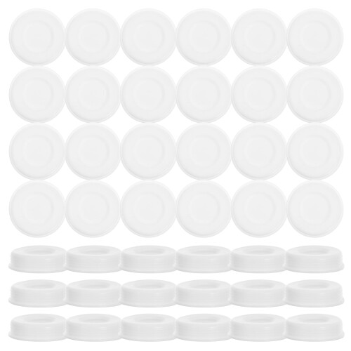 50 Pcs Poster Tube End Plugs Multi-function Round Caps White