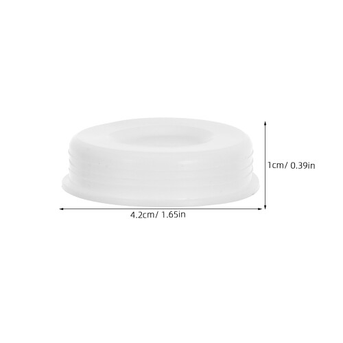 50 Pcs Poster Tube End Plugs Multi-function Round Caps White 1