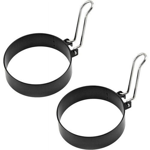 2-pack äggringar i rostfritt stål