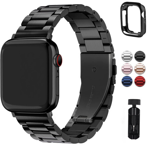 Συμβατό με Apple Watch Μεταλλικό λουράκι 38 χιλιοστών – Ρυθμιζόμενο λουράκι iWatch με