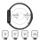 Συμβατό με Apple Watch Μεταλλικό λουράκι 38 χιλιοστών – Ρυθμιζόμενο λουράκι iWatch με 3
