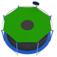 Zonnescherm voor trampolines van 1,80 m, 3,70 m, 3,70 m en 4,20 m, UV-beschermende springmathoes voor buitenspelen, waterdicht en antislip accessoire