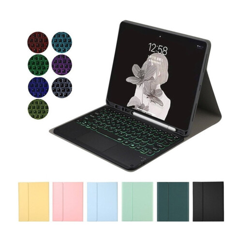 Θήκη με πληκτρολόγιο και ποντίκι συμβατή με iPad Pro12.9 (5ης/4ης/3ης γενιάς) - Πακέτο 2