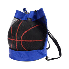 XIAOLE Basketball-Rucksack mit Netzfach – Einzelball-Umhängetasche für Volleyball, Fußball, Rugby, American Football – für Fitnessstudio,