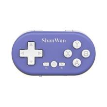 Mini mando inalámbrico para juegos con cruceta y joystick, batería de 180 mAh.