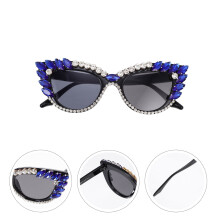 Ochelari de soare cu strasuri, recuzită foto, accesorii elegante pentru ochelari de vedere pentru femei și fete, petrecere, dress up