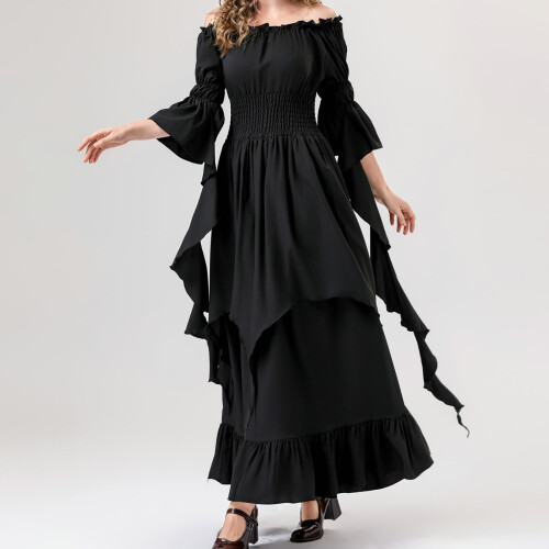 Halloween-Kostüme für Damen, Irisches Mittelalterkleid 2