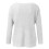 KDFJPTH Damenpullover Langarmpullover, einfarbig bedruckt, Weiß, Größe L 4