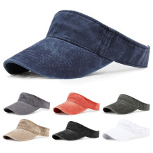 Șapcă de baseball sport cu vizieră solară reglabilă, cu partea goală, din denim, pentru femei și bărbați
