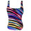 Top tankini da donna push-up con scollo rotondo e stampa 4
