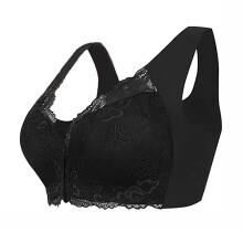 Plus-Size-BHs für Damen, vorne geschlossen, ohne Bügel, Push-up-BH mit Spitze, bequemer, weicher BH, Alltags-BHs, Größen L-5XL