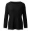 KDFJPTH Oversize-Pullover für Damen, Langarmpullover, Strickwaren, Uni-Print, Schwarz, XXL 7