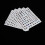 5X Φωτεινά Αυτοκόλλητα Κινούμενων Σχεδίων με Μάτια Αυτοφωτεινόμενα για 7