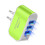 Veggplugg Hide Cord3-USB Candy-lader med LED, kompatibel med Android-datakabel 3