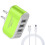 Veggplugg Hide Cord3-USB Candy-lader med LED, kompatibel med Android-datakabel 1