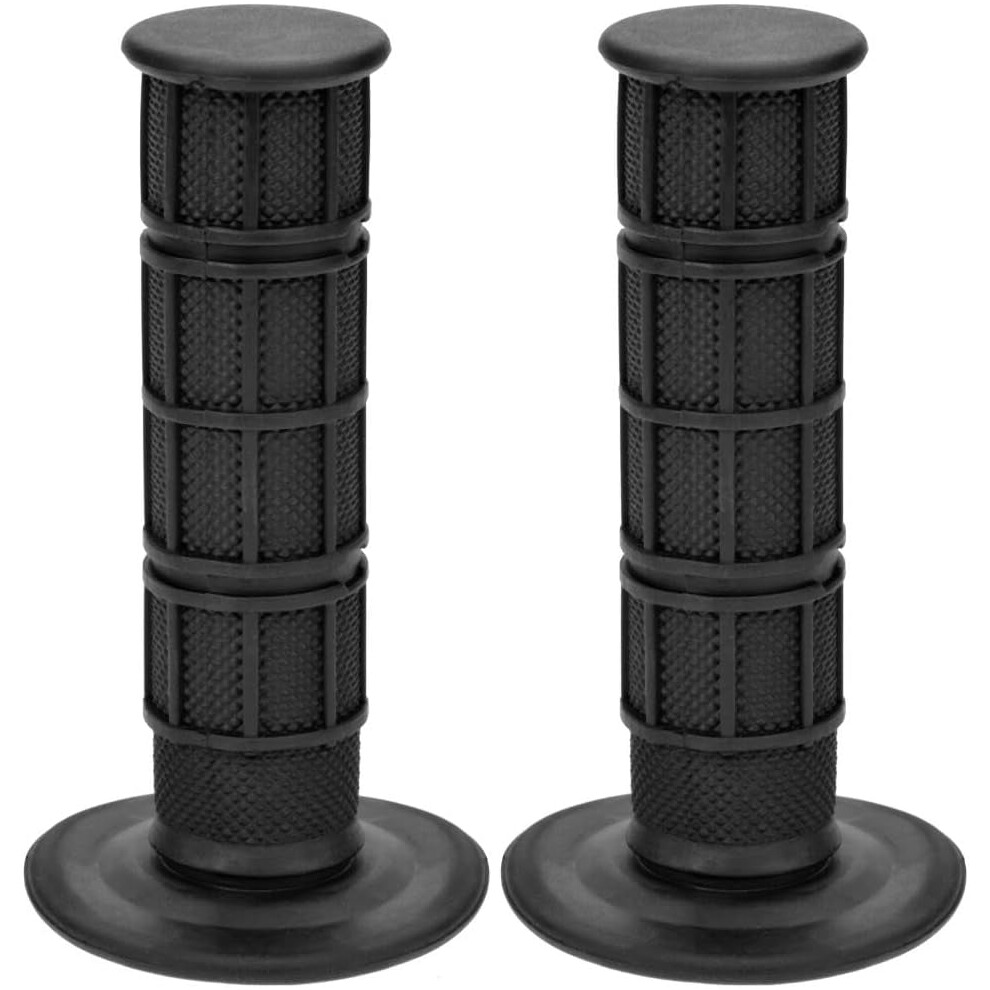 Non-Slip Soft Rubber Motorcycle Handlebar Grips Â 7/8", 22Mm, 24Mm Â Compatible With Off-Road Atv & Dirt Bike Black 9313598844538