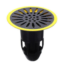 (Black) 2pcs Sewer Anti-odor Shower Drain Stopper Deodorant Floor Drain Cover W