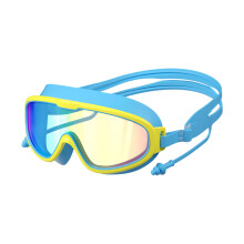 Óculos de Natação Infantil com Camada Extra de Silicone, Antiembaçante, Anti-UV, Visão Ampla e À Prova D'água, para Crianças, Adolescentes e