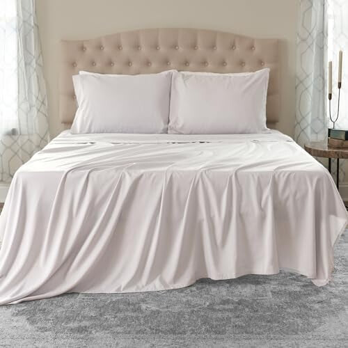 Ensemble de literie en microfibre King 4 pièces