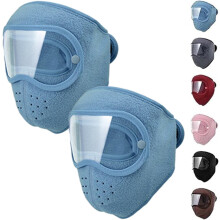 Fleece thermisch masker met afneembare bril, één maat.