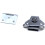 Fjäderbelastad vipplåstänger i rostfritt stål (4 st) 8
