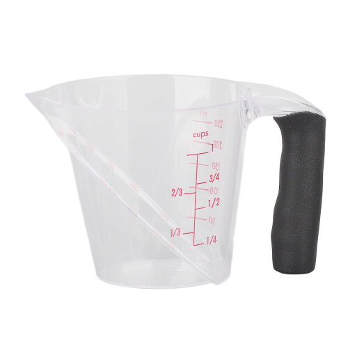 Πλαστικό δοσομετρικό κύπελλο τροφίμων, 250ml, διαφανές, αδιάβροχο για σερβίρισμα –