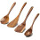 Ensemble de 5 ustensiles de cuisine en bois d'acacia 2