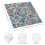 Polyester stoffen servetten, 4 stuks 3