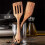 Ensemble de 5 ustensiles de cuisine en bois d'acacia 4