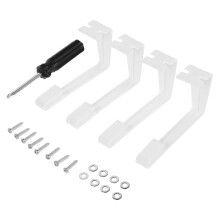 Clips de fixation blancs en polypropylène pour rideaux de fenêtre de camping-car (4 pièces)