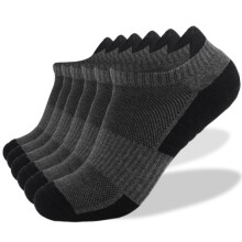 Chaussettes invisibles pour hommes et femmes, chaussettes de sport et de course, lot de 6 paires, respirantes, basses et rembourrées.