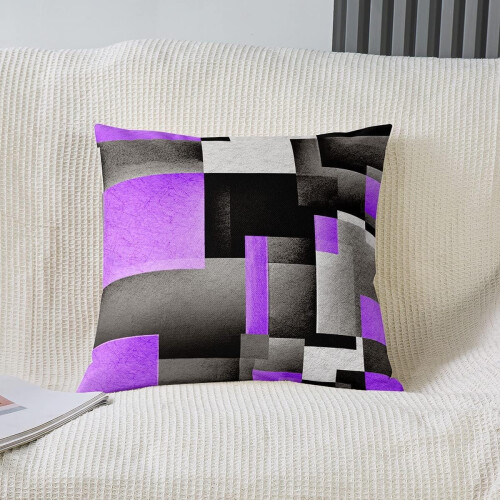 Geometriske vendbare pudebetræk 45x45 cm sæt med 4